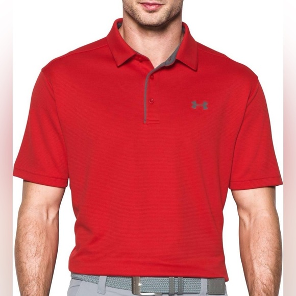 NWT! Under Armour 1290140 Men's UA Tech Performance Loose-Fit Golf Polo Shirt - Picture 1 of 7